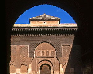 MOROCCO, Marrakesh, Ben Youssef Merdersa (16th cent Koranic school), MOR348JPL A 300