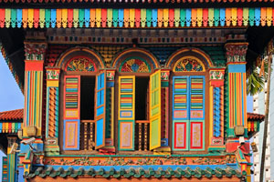 SINGAPORE, Little India, colourful buldings, house of Tan Teng Niah, SIN1184JPL 4000 A 300